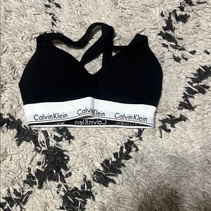 Calvin Klein Black and White Sports Bra